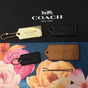Bundle of 4 coach tags